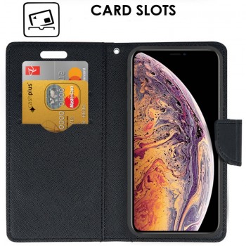 Atverčiamas dėklas auksinės spalvos (IPHONE XS MAX)
